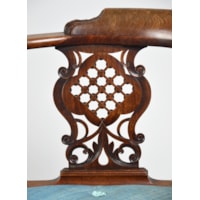 A George II Period Carved Mahogany Corner Chair