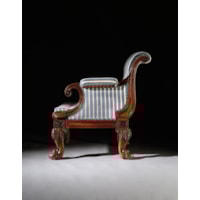 A Regency Mahogany Library Armchair