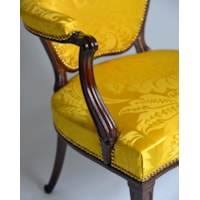A Pair of George III Period Carved Mahogany Open Armchairs Attributed to Thomas Chippendale