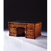 A Chippendale Period carved Mahogany Partners Desk
