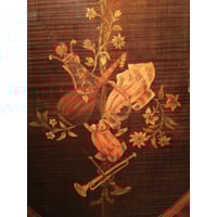 A Pair of George III Marquetry Bombe Commodes Attributed to Mayhew and Ince