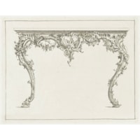 A Rare George III Period Carved and Giltwood Console Table with Original Sicilian Jasper Marble top