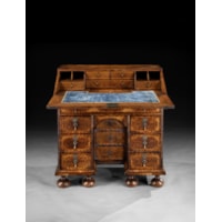 A FINE WILLIAM AND MARY SEAWEED MARQUETRY BUREAU possibly by Gerrit Jensen