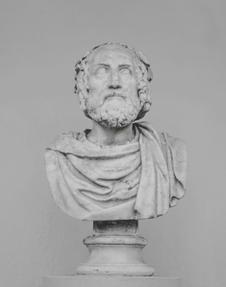 Busto in marmo del padre