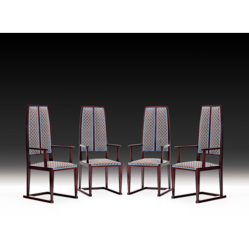 FOUR SECESSIONIST ARMCHAIRS