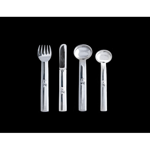 FOUR PIECES OF CUTLERY FOR CHILDREN