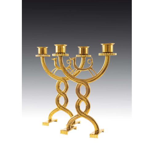 A PAIR OF CANDELABRA