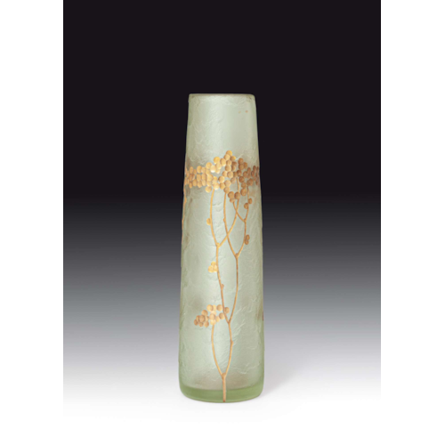 VASE DECORATED WITH STYLISED BLOSSOMS