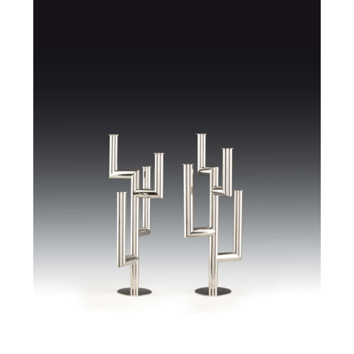 A PAIR OF CANDELABRA