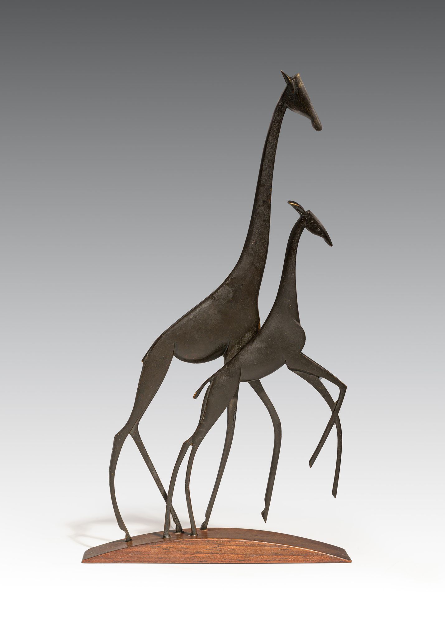 A PAIR OF GIRAFFES