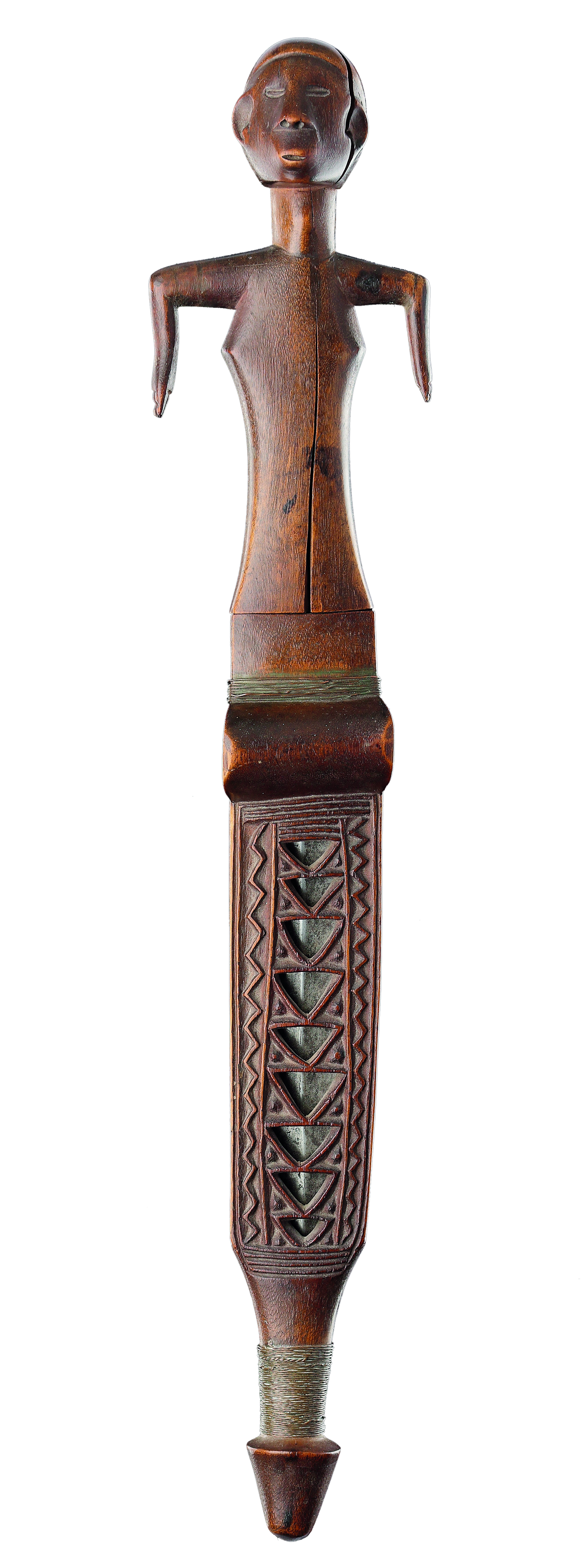 A Fine and Rare Shona Knife and Sheath 