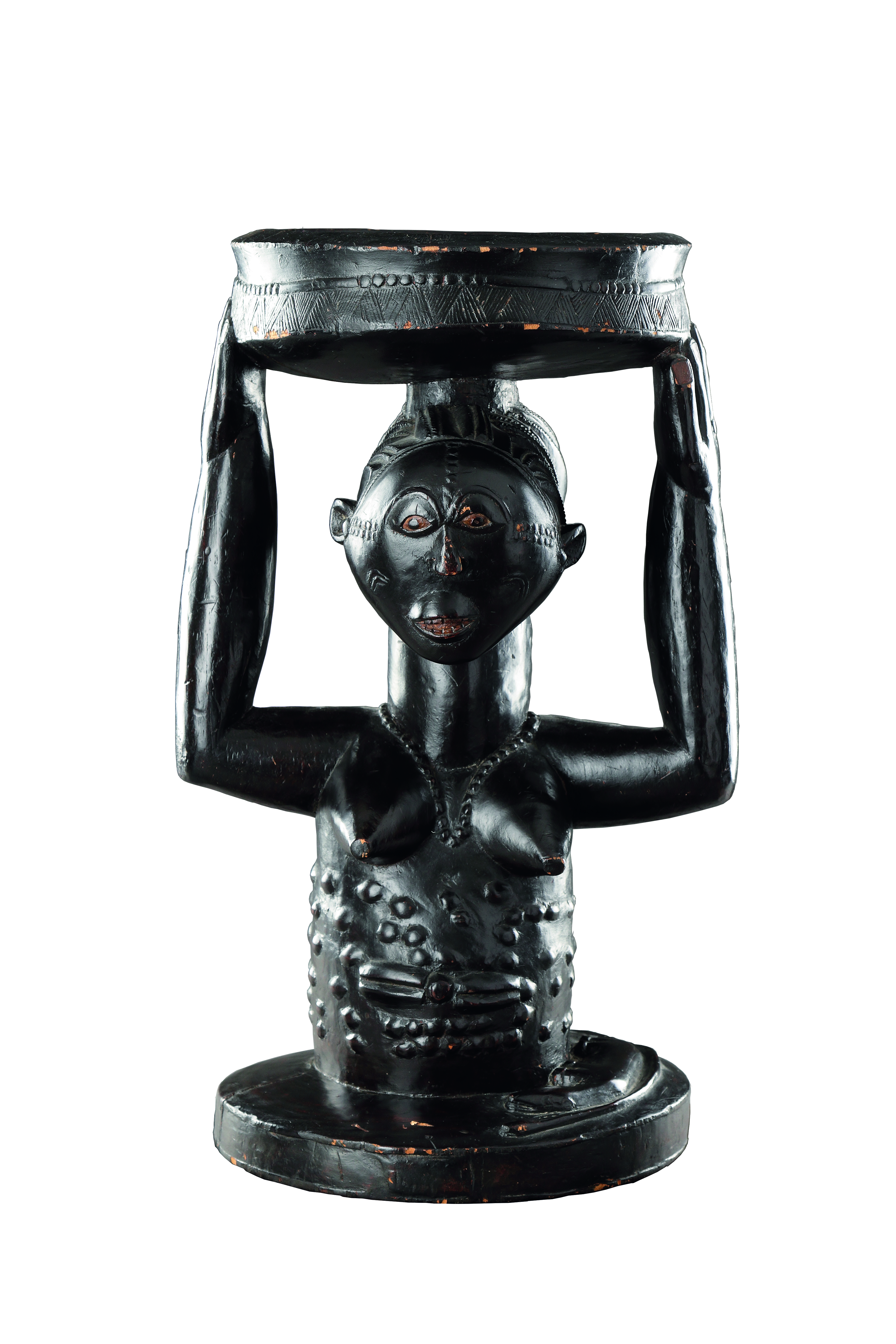 An Elegant Female ‘Caryatid’ Stool / ‘Cup Bearer’