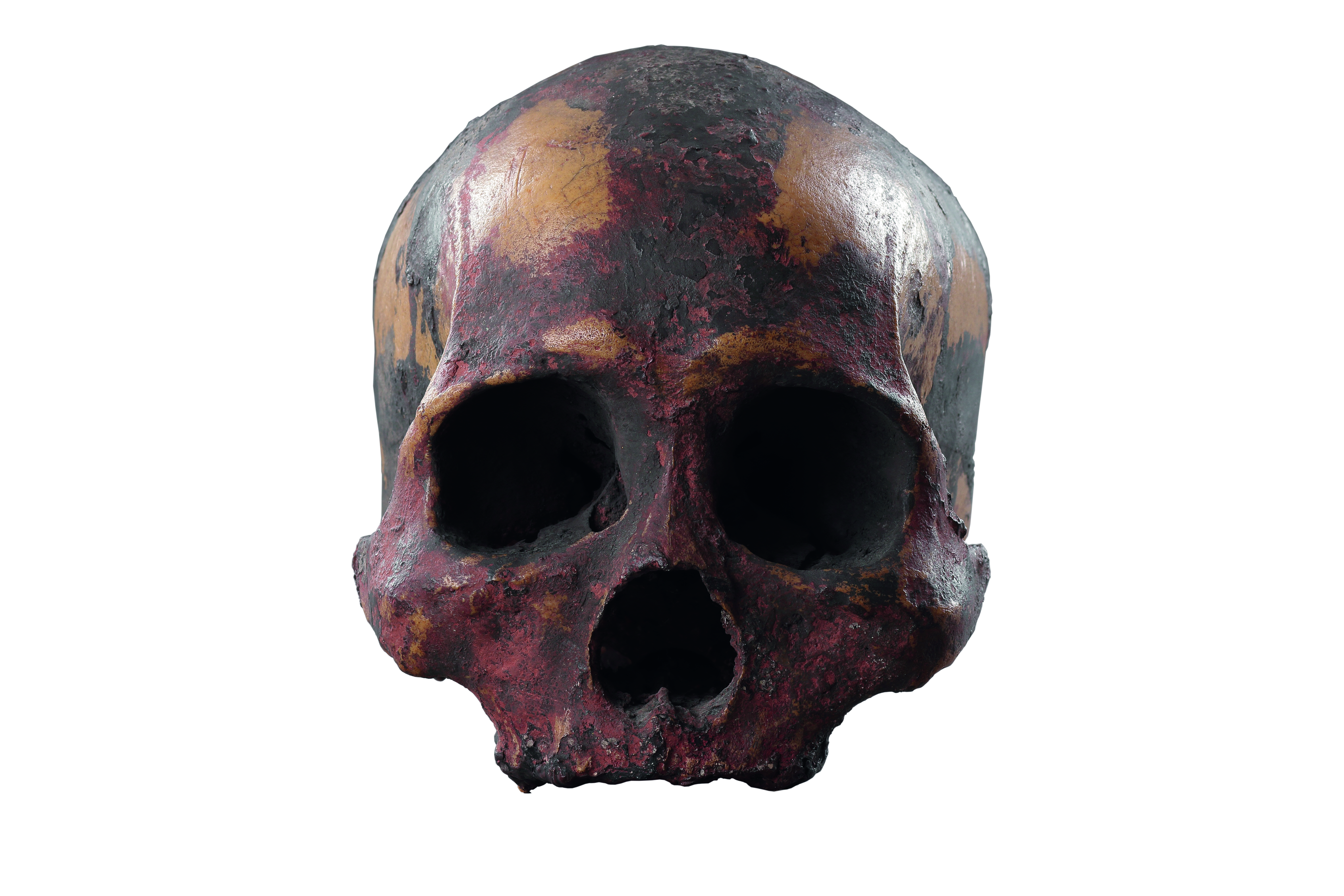 A Rare Ancestor Skull with Polychrome Decoration