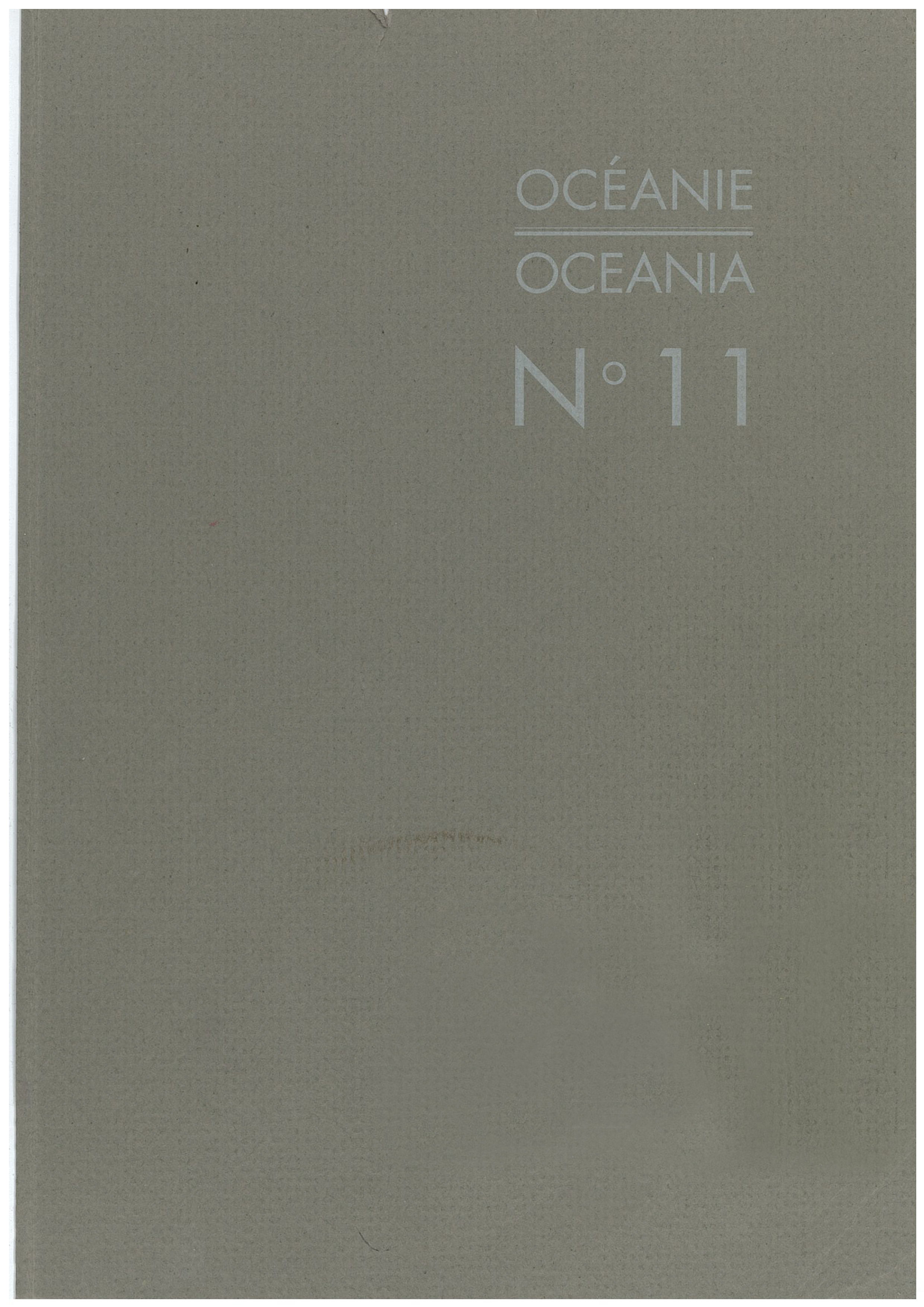 OCEANIA N°11. THE FUNERARY TAPA ­ CLOTHS OF THE NAKANAI FROM NEW BRITAIN