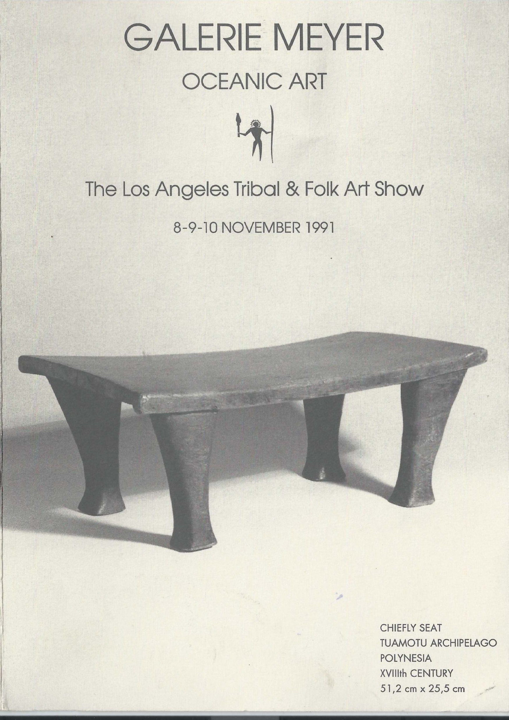 Galerie Meyer exhibiting at the Los Angeles Tribal & Folk Art Show 1991