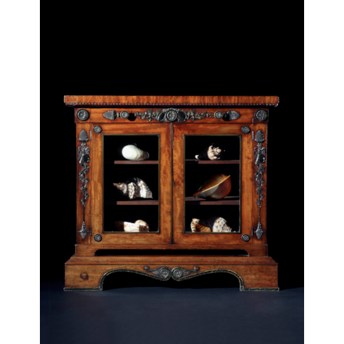 A Regency period bronze-mounted mahogany side cabinet