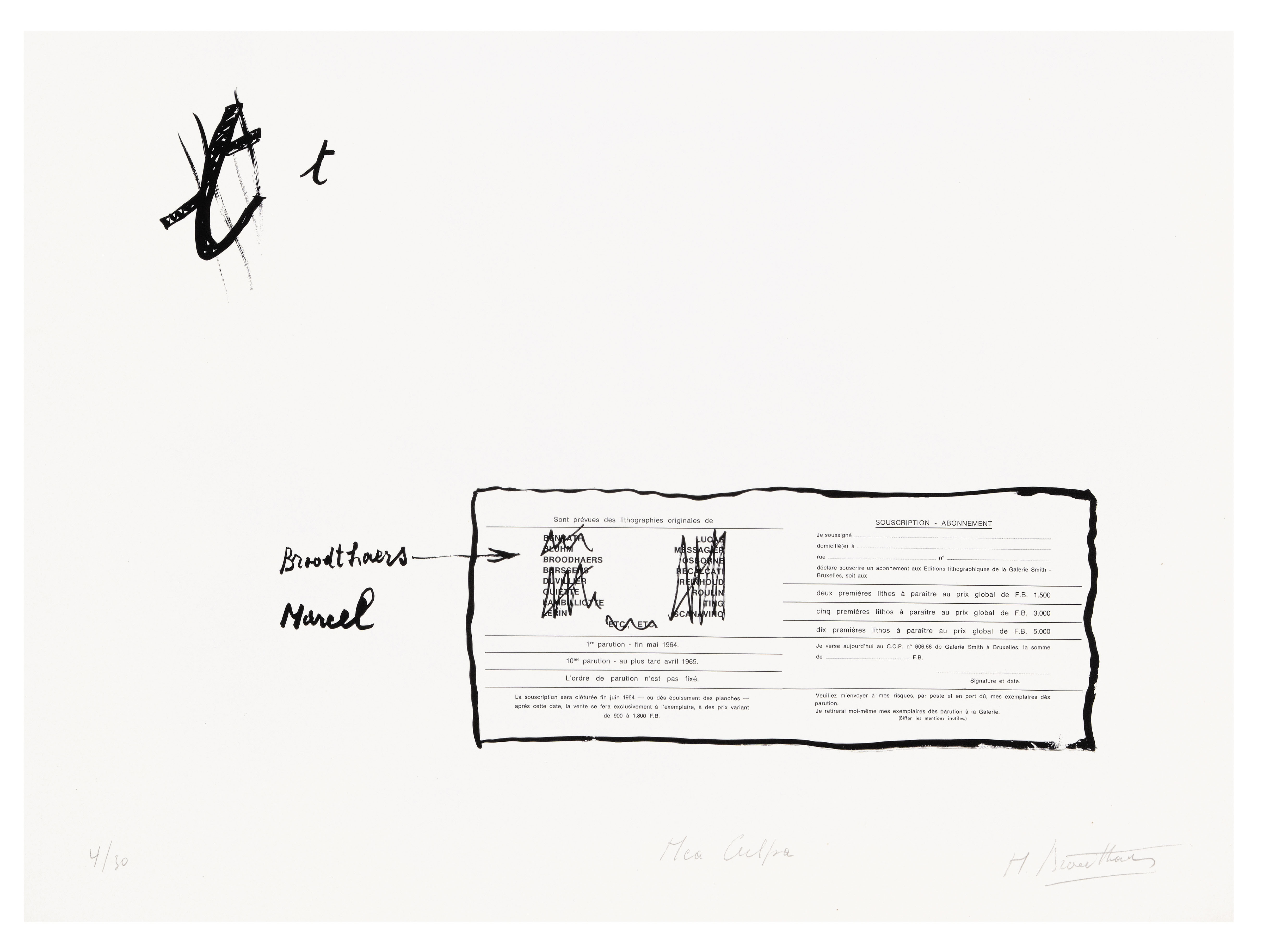 La Faute d’Orthographe (Mea culpa), 1964