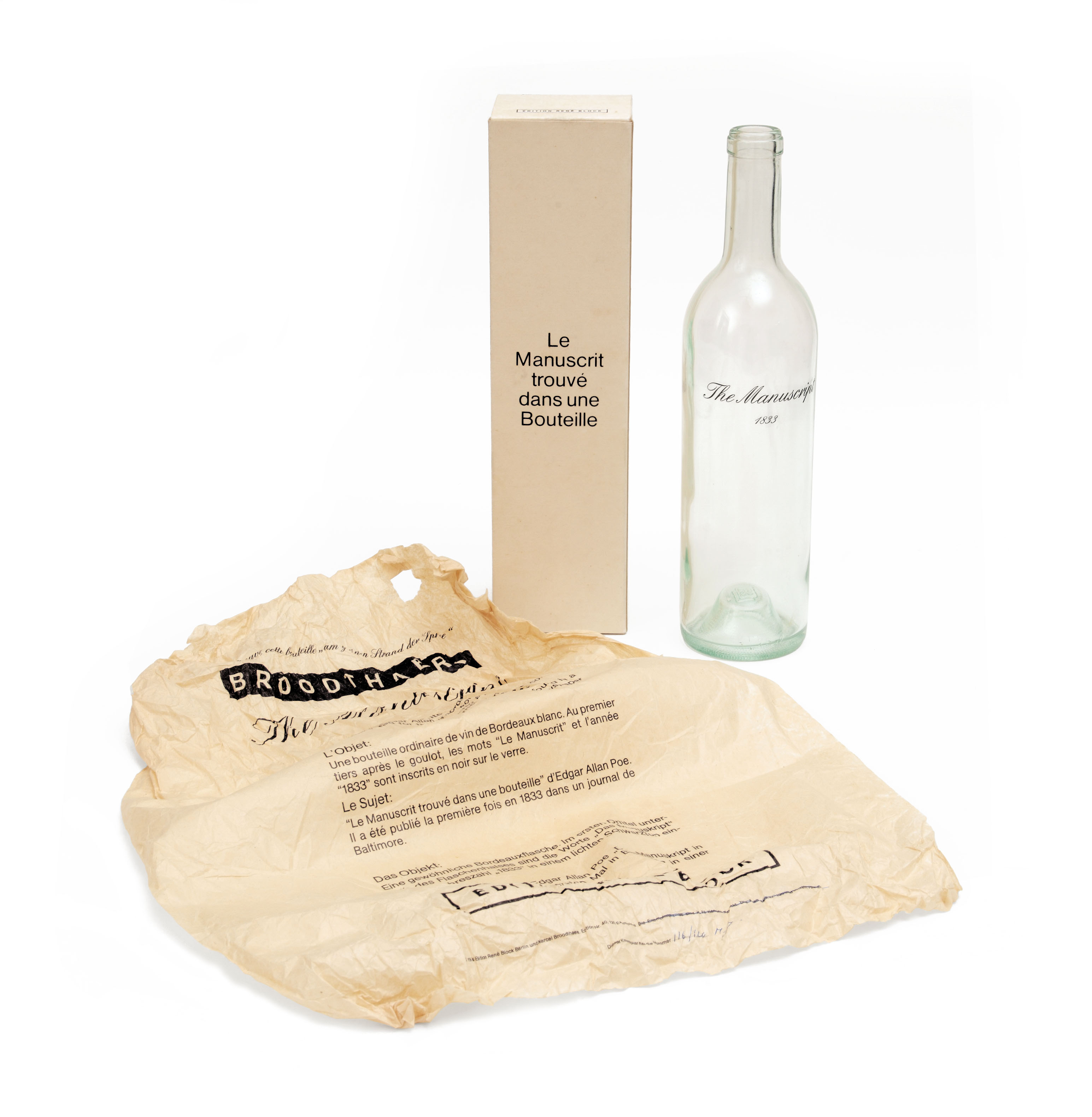 Le Manuscrit trouvé dans une bouteille, 1974