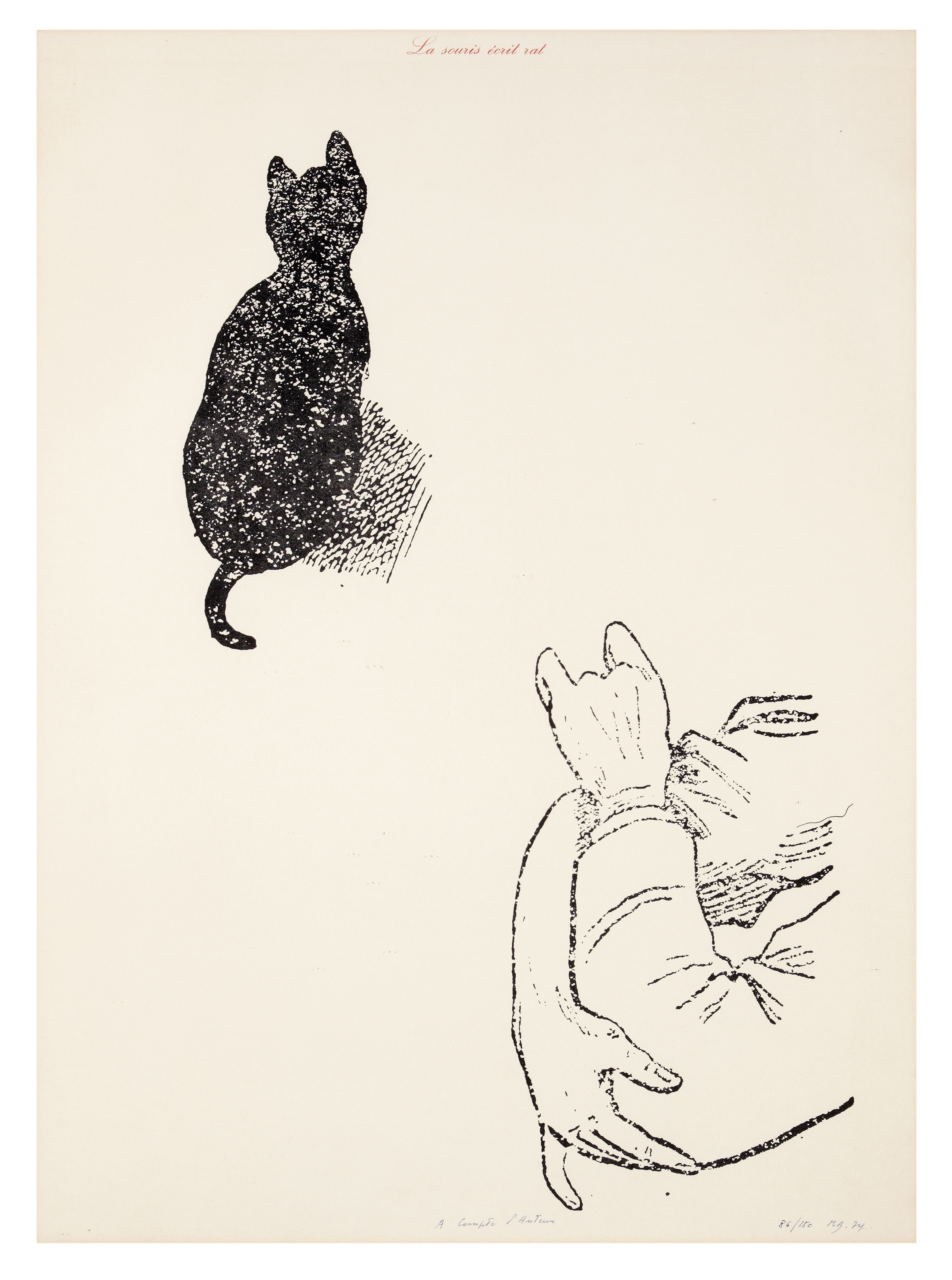 La Souris écrit rat (à compte d’auteur), 1974