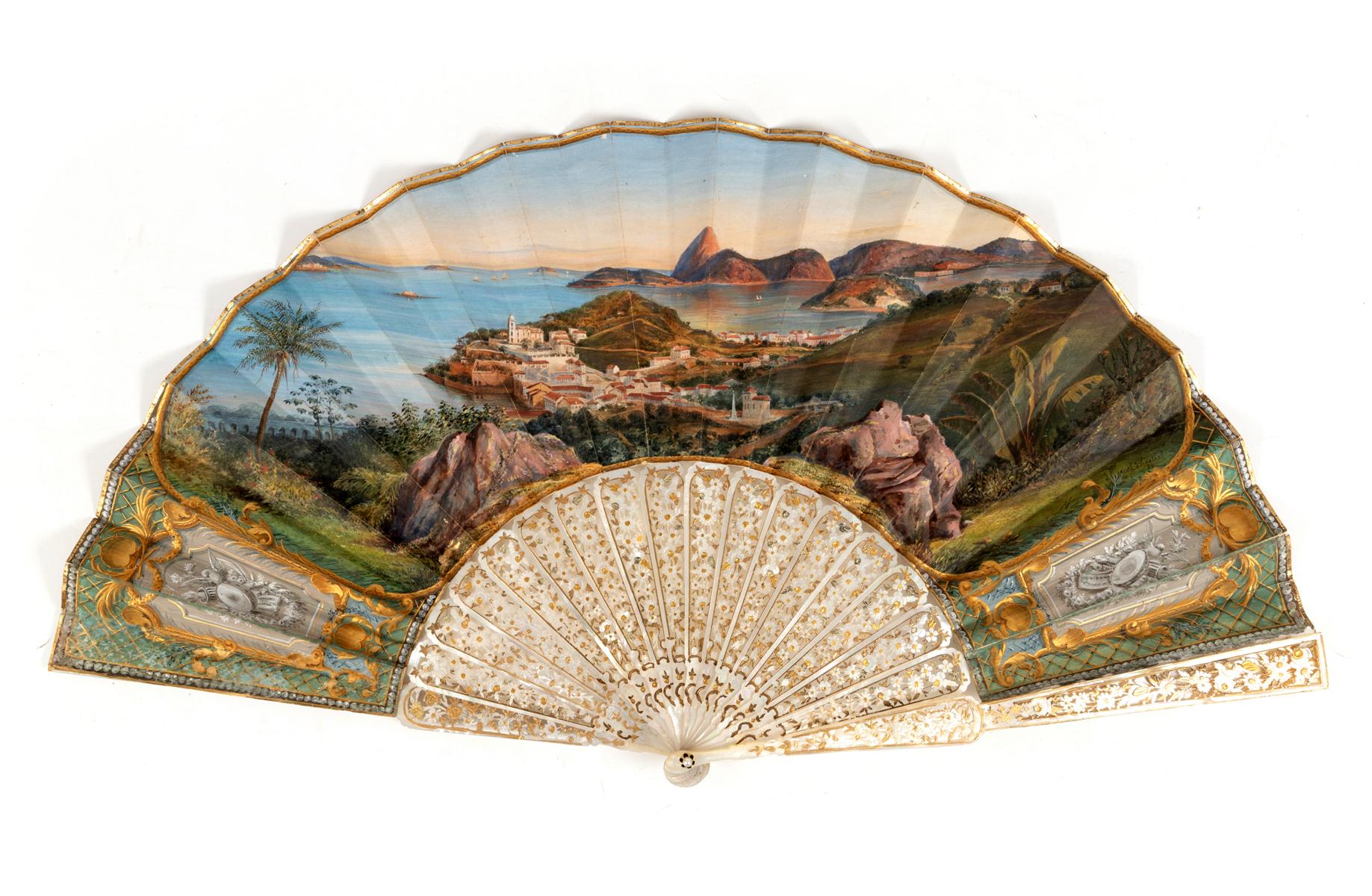 Imperial Princess D. Januária de Bragança folding fan