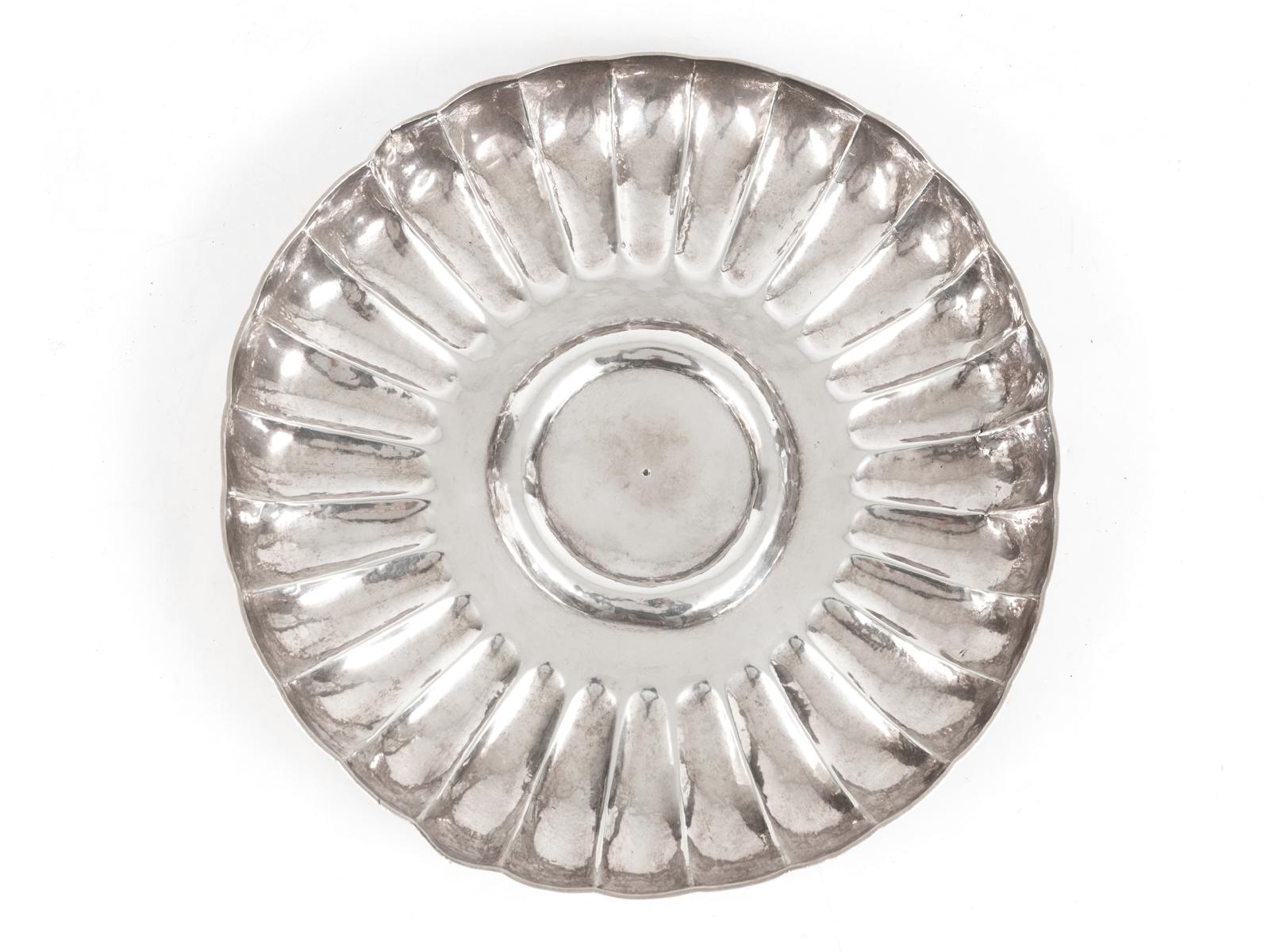 A gadrooned salver from the collection of the Emperor of Abyssinia