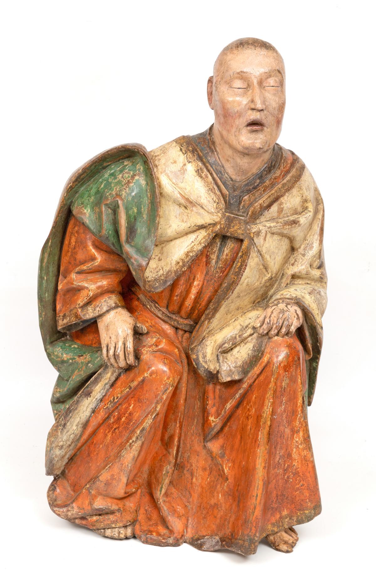 A Sino-Portuguese two saints (St. Luke? and St. John the Evangelist?)