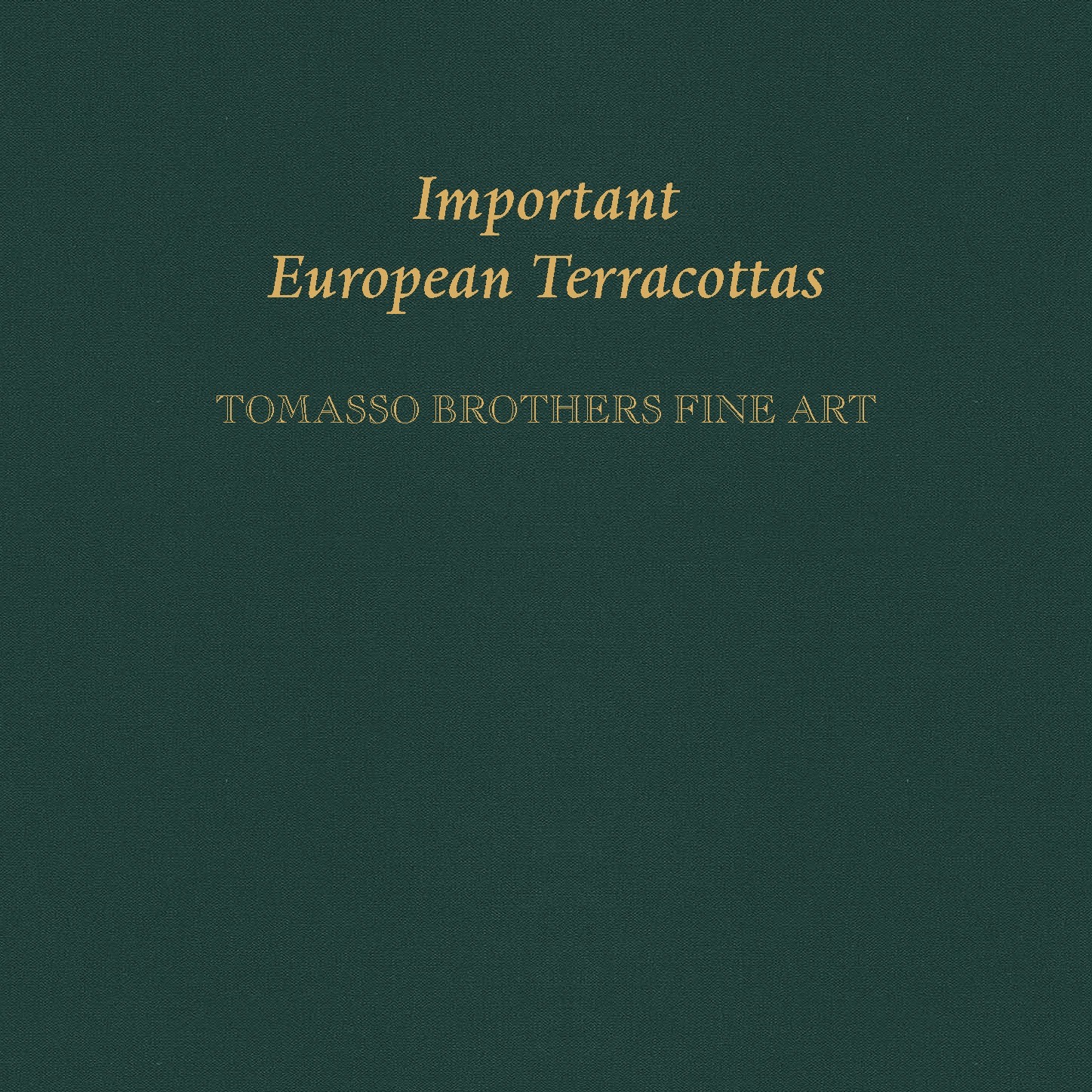 Important European Terracottas