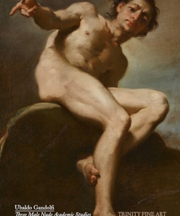Ubaldo Gandolfi - Three Male Nude Academic Studies