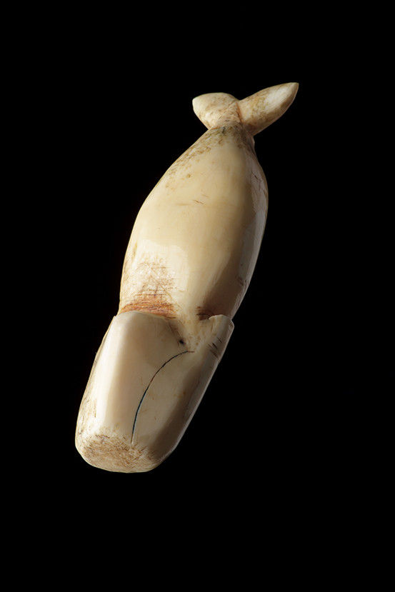 Bering Strait Eskimo Inuit Carved Marine Ivory Sinker | MasterArt