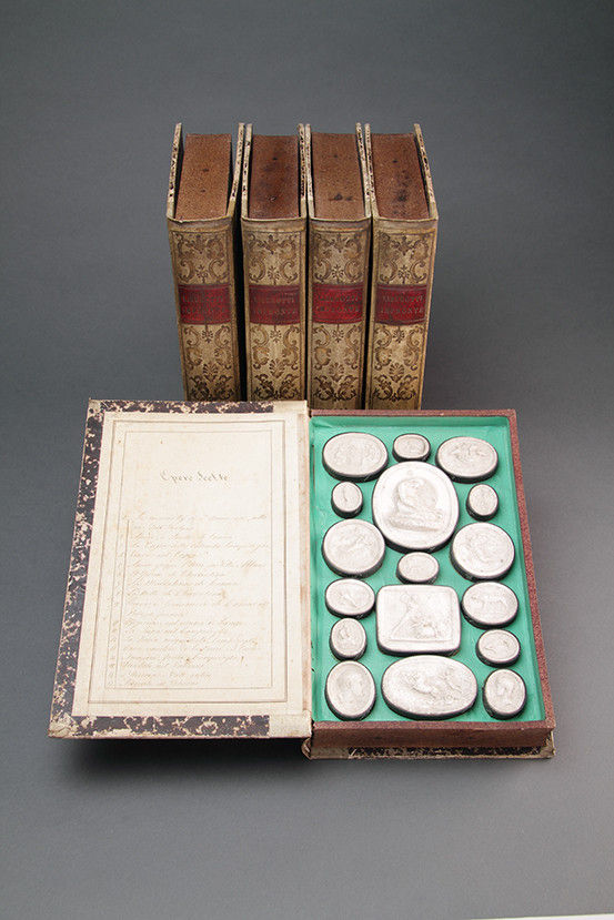Five Vellum Leather and Paper Bound Volumes of ‘After the Antique ...