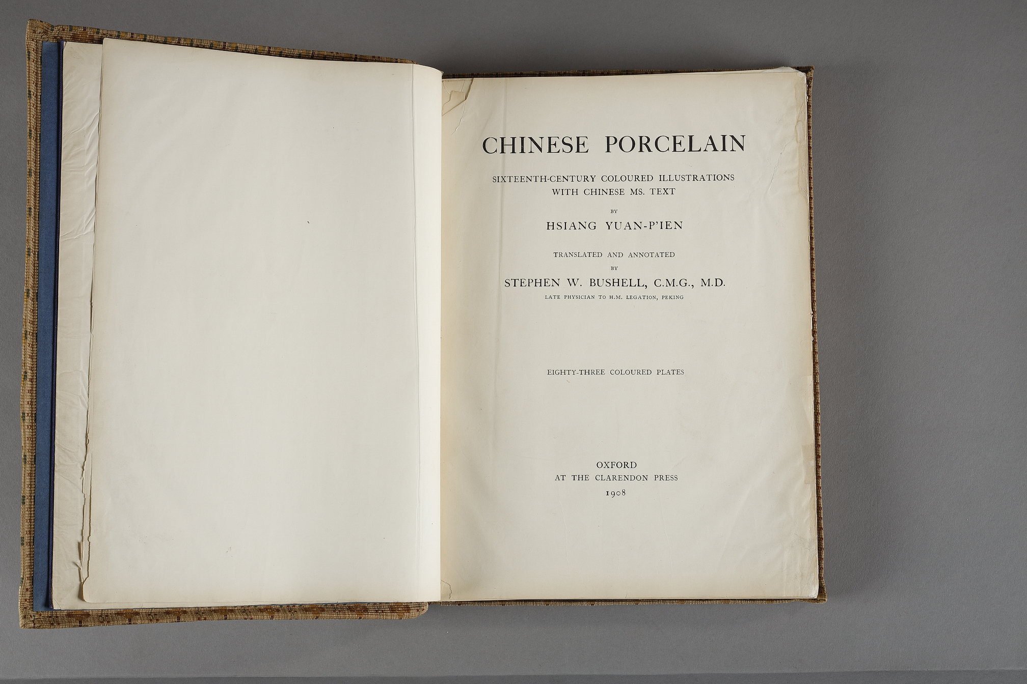 Very rare book with 83 colour illustrations and Chinese texts. 